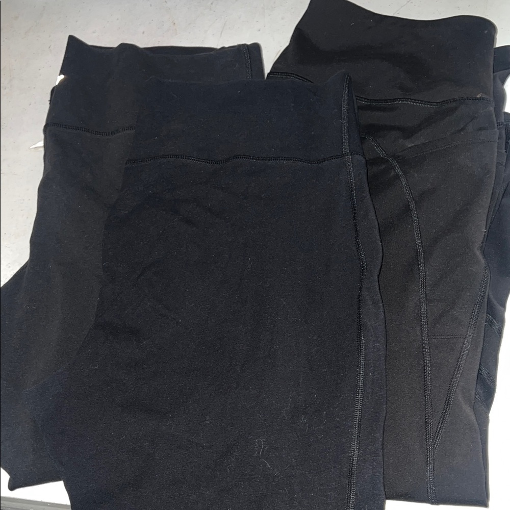 Old Navy Black womens size XXL Stretch Leggings bundle of 3